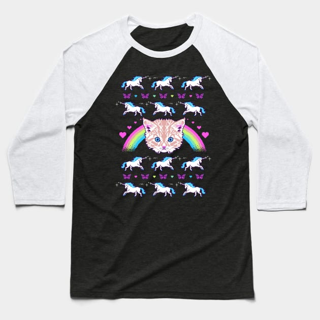 Most Meowgical Sweater Baseball T-Shirt by Hillary White Rabbit